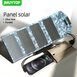 Carregador solar portátil para telefone celular à prova d'água
